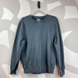 J. Crew Dark Jade Green French Terry Sweatshirt | M